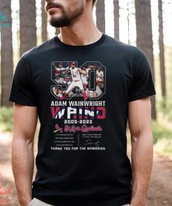 Adam Wainwright Waino 2005 – 2023 St Louis Cardinals Thank You For The Memories T Shirt