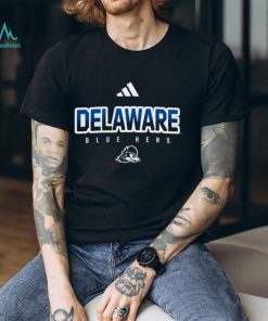 Adidas Delaware Fightin' Blue Hens Black 3 Stripe Crew Pullover Shirt