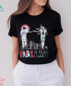 Adolis garcia Texas rangers & dak prescott Dallas Cowboys signatures shirt