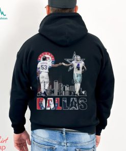 Adolis garcia Texas rangers & dak prescott Dallas Cowboys signatures shirt
