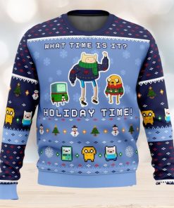 Adventure Time Christmas Time 3D Ugly Christmas Sweater Unisex Christmas Sweater For Men And Women