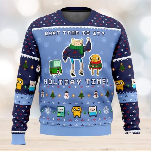 Adventure Time Christmas Time 3D Ugly Christmas Sweater Unisex Christmas Sweater For Men And Women