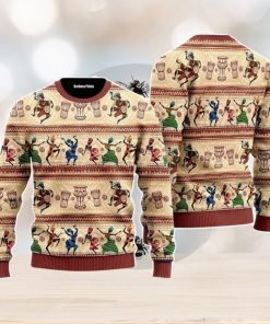 African Dancing On Ethnic Christmas Unisex Ugly Sweater