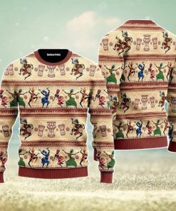 African Dancing On Ethnic Christmas Unisex Ugly Sweater