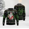 Oktoberfest Funny Santa Drink Beer With Reindeer  Ugly Sweater