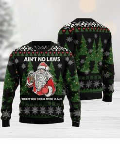 Aint No Laws When You Drink With Claus Ugly Christmas Sweater For Men & Women