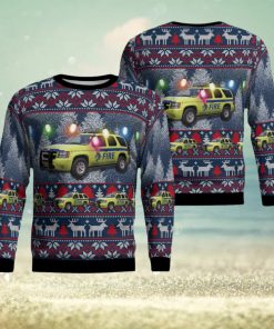 Aircraft Rescue and Firefighting Denver International Airport Knitted Christmas 3D Sweater