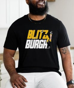 Aj Burnett Wearing Blitz Burgh Shirt