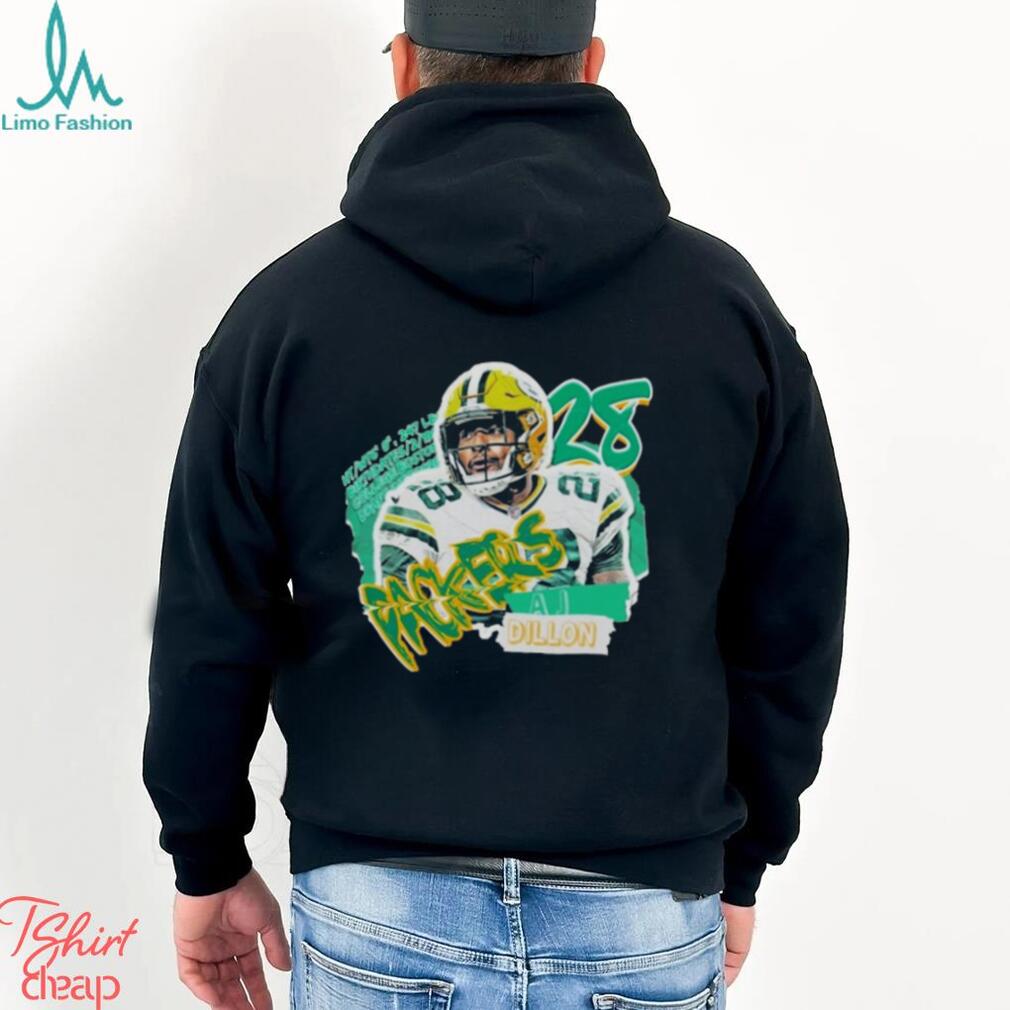 Aj Dillon Football Paper Green Bay Packers T shirt Aj Dillon Football Paper Green Bay Packers T shirt