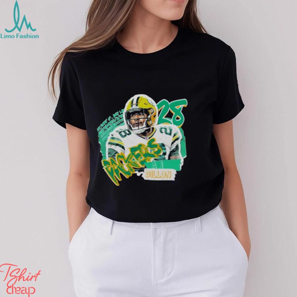 Aj Dillon Football Paper Green Bay Packers T shirt Aj Dillon Football Paper Green Bay Packers T shirt