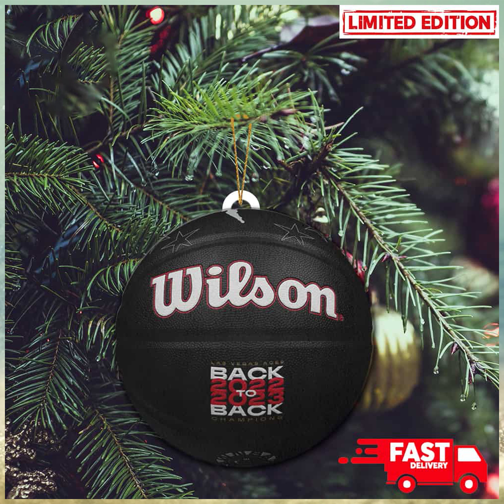 A'ja Wilson Las Vegas Aces 2023 WNBA Finals Champions Collector's Edition  Basketball Christmas Tree Decorations Ornament - Limotees