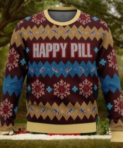 Akira Happy Pill 3D Ugly Christmas Sweater Christmas Holiday Gift