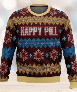 Akira Happy Pill 3D Ugly Christmas Sweater Christmas Holiday Gift