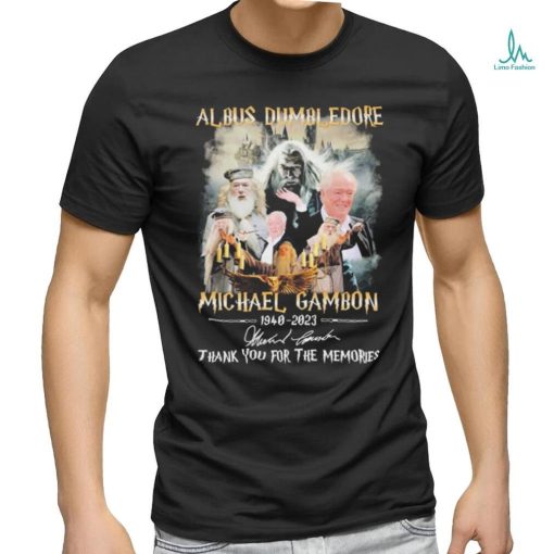 Al Bus Dumbledore Michael Gambon 1940 2023 Thank You For The Memories Signatures Shirt