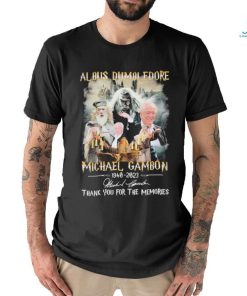 Al Bus Dumbledore Michael Gambon 1940 2023 Thank You For The Memories Signatures Shirt