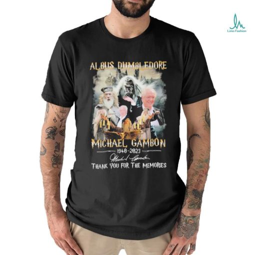 Al Bus Dumbledore Michael Gambon 1940 2023 Thank You For The Memories Signatures Shirt