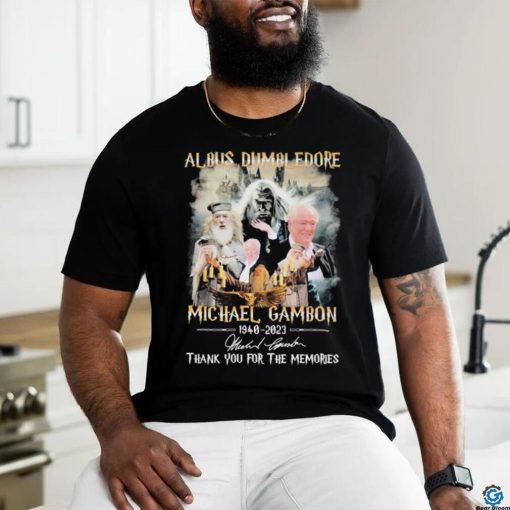 Al Bus Dumbledore Michael Gambon 1940 2023 Thank You For The Memories Signatures Shirt