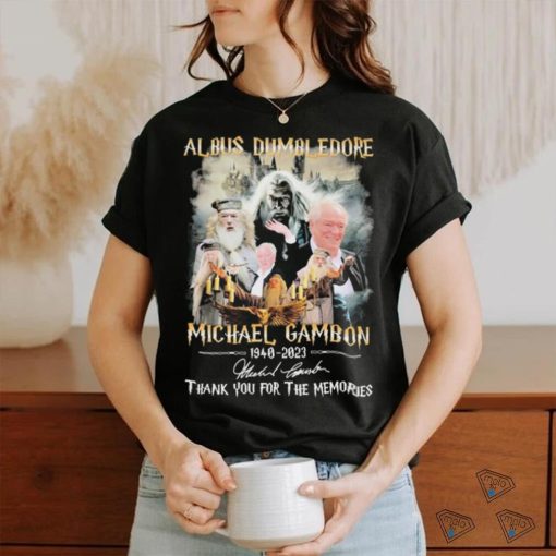 Al Bus Dumbledore Michael Gambon 1940 2023 Thank You For The Memories Signatures Shirt