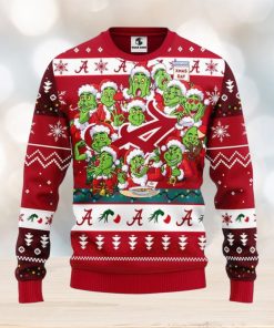 Alabama Crimson Tide 12 Grinch Xmas Day Christmas Ugly Sweater 3D Christmas Xmas Sweater