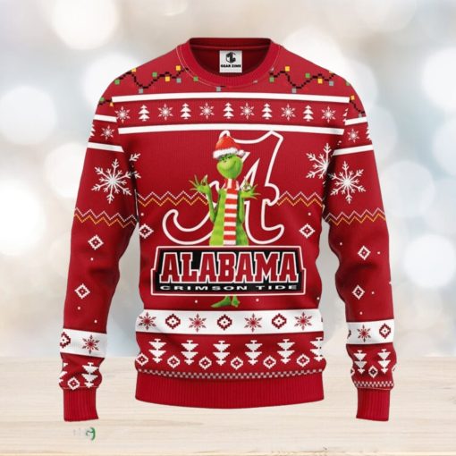 Alabama Crimson Tide Funny Grinch Christmas Ugly Sweater Sport Christmas Gift Ideas