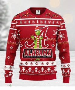 Alabama Crimson Tide Funny Grinch Christmas Ugly Sweater Sport Christmas Gift Ideas