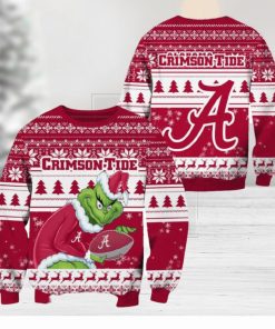 Alabama Crimson Tide Grinch Christmas Ugly Sweater NCAA Funny Gift For Men And Women