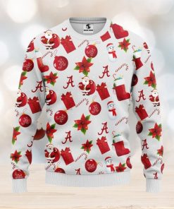 Alabama Crimson Tide Santa Claus Snowman Christmas Ugly Sweater 3D Christmas Xmas Sweater