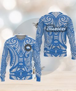 Alabama Huntsville Chargers Polynesian Tattoo Mix Teams Ugly Christmas Sweater