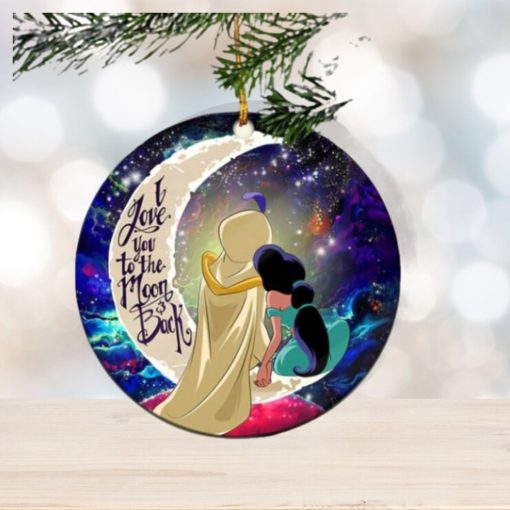 Aladin Couple Love You To The Moon Galaxy Perfect Gift For Holiday Ornament