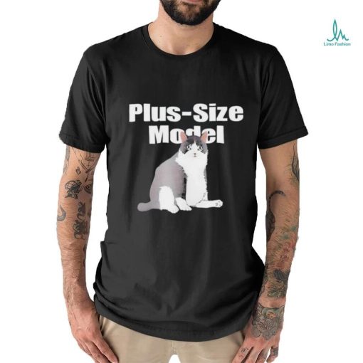 Alan Roberts Wearing Plus Size Model Cade Cat T Shirts