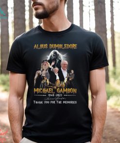 Albus Dumbledore Michael Gambon 1940 – 2023 Signature Thank You For The Memories Unisex T Shirt