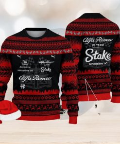 Alfa Romeo Formula 1 Team Kintted Christmas 3D Sweater For Men And Women