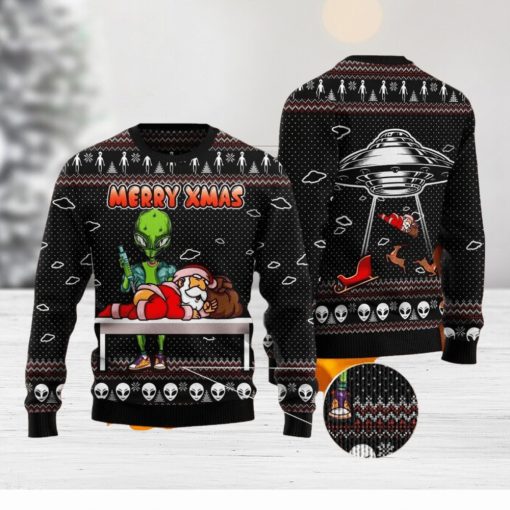 Alien Merry Xmas Ugly Christmas Sweater For Men & Women