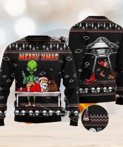 Alien Merry Xmas Ugly Christmas Sweater For Men & Women