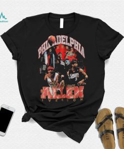 Allen Iverson Philadelphia 76ers Mitchell & Ness Hardwood Classics Bling Concert Player T Shirt