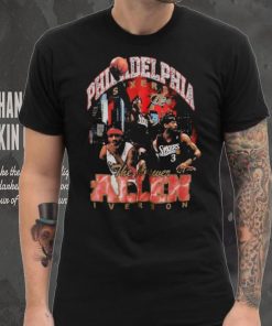 Allen Iverson Philadelphia 76ers Mitchell & Ness Hardwood Classics Bling Concert Player T Shirt