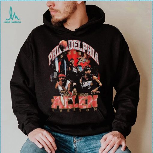 Allen Iverson Philadelphia 76ers Mitchell & Ness Hardwood Classics Bling Concert Player T Shirt