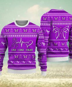 Alzheimer’s Cancer Christmas Sweatshirt Nordic Seamless Knitted Sweater Trending For Men And Women Gift Holidays