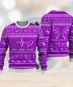 Alzheimer’s Cancer Christmas Sweatshirt Nordic Seamless Knitted Sweater Trending For Men And Women Gift Holidays