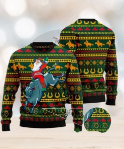 Amazing Cowboy Santa Claus Ugly Christmas Sweater Funny Gift For Men And Women Family Holidays