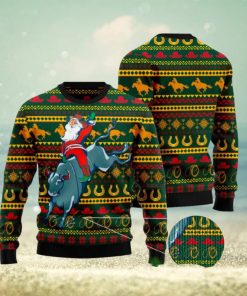 Amazing Cowboy Santa Claus Ugly Christmas Sweater Funny Gift For Men And Women Family Holidays