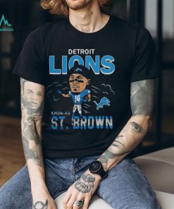 Amon Ra St. Brown Detroit Lions E Caricature Player Shirt