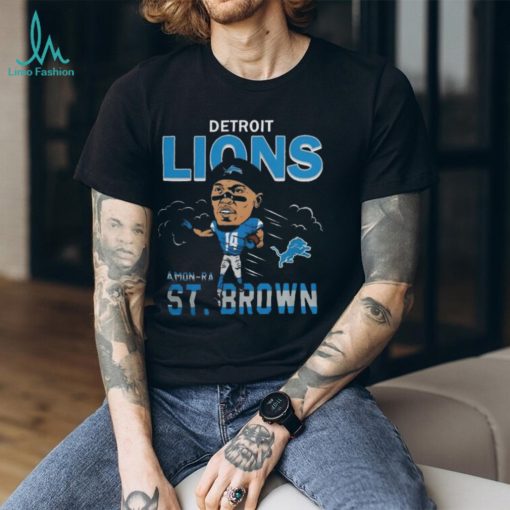 Amon Ra St. Brown Detroit Lions E Caricature Player Shirt