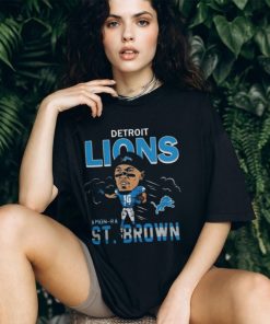 Amon Ra St. Brown Detroit Lions E Caricature Player Shirt