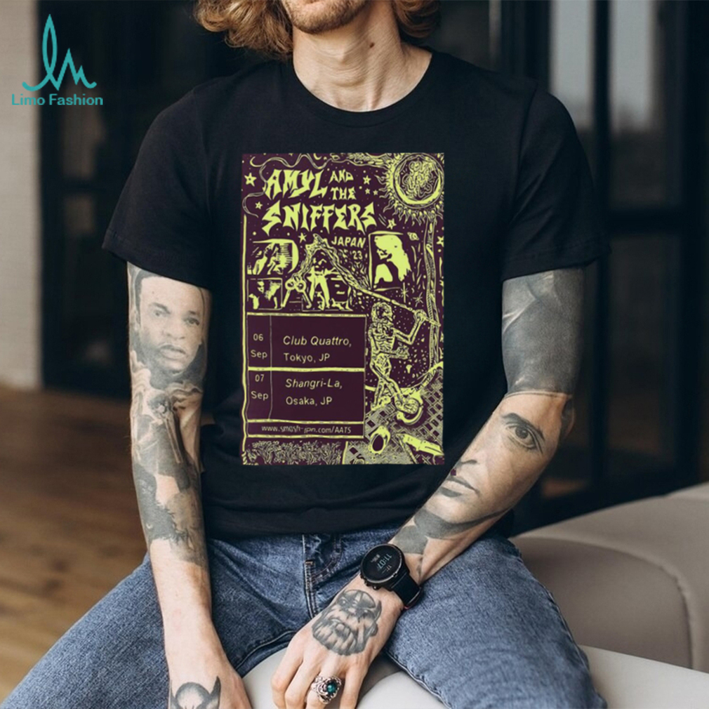 Amyl and the sniffers 2023 Japan tour poster shirt Amyl and the sniffers 2023 Japan tour poster shirt