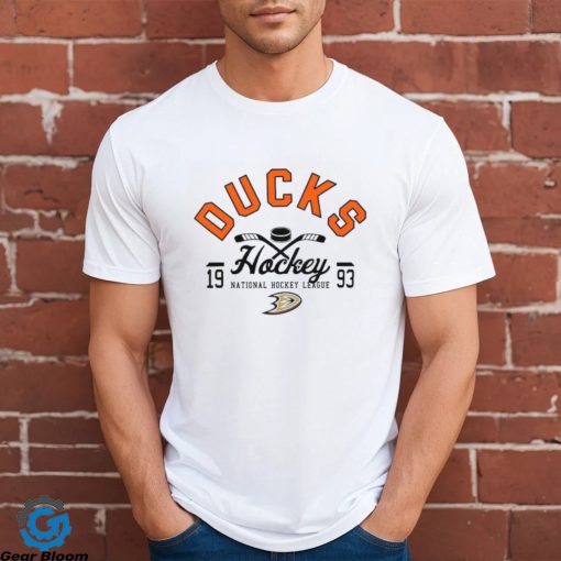 Anaheim Ducks Half Puck National Hockey League 1993 Shirt