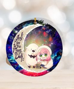 Anya Spy x Family Dog Love You To The Moon Galaxy Perfect Gift For Holiday Ornament
