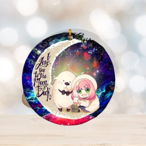 Anya Spy x Family Dog Love You To The Moon Galaxy Perfect Gift For Holiday Ornament