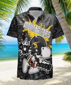 Appalachian State Mountaineers Snoopy Peanut Team Playing Football Hawaiian Shirt