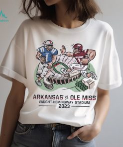 ArKansas razorbacks vs ole miss vaught hemingway stadium 2023 shirt